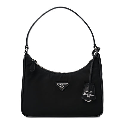 Prada Tessuto Nylon Saffiano Mini Re-Edition 2005 Bag Black 1 of 9
