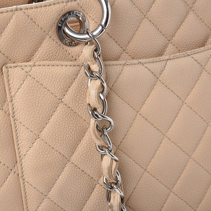 Chanel Caviar Quilted Grand Shopping Tote GST Beige Clair 31 of 33