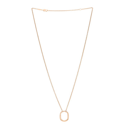 Tiffany 18K Rose Gold Small Lock Pendant Necklace 3 of 7