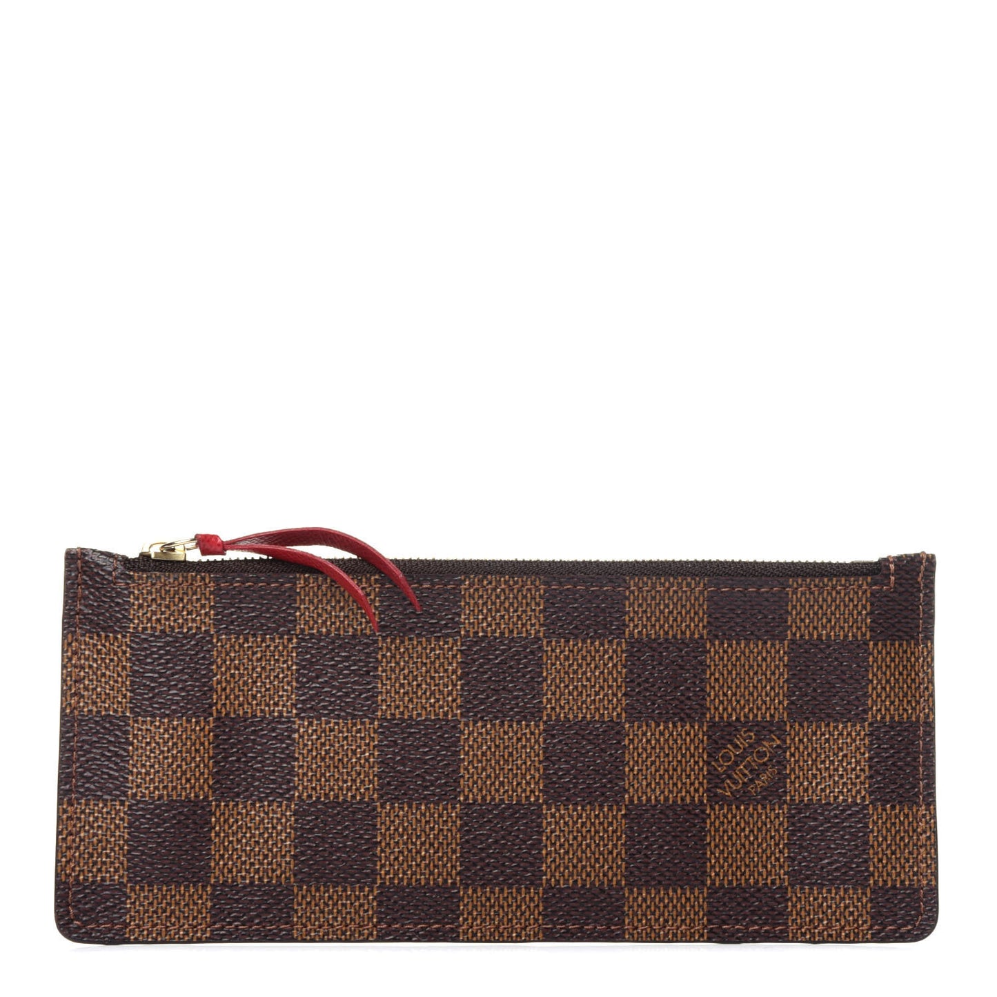 Damier Ebene Josephine Wallet Red