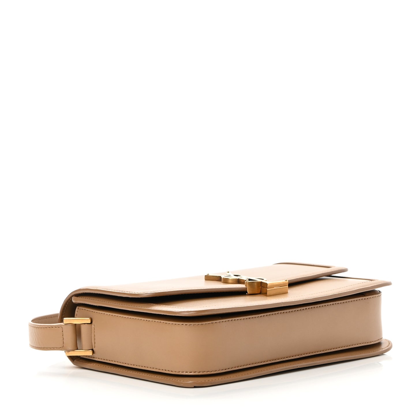 Box Calfskin Monogram Medium Solferino Satchel Natural Tan