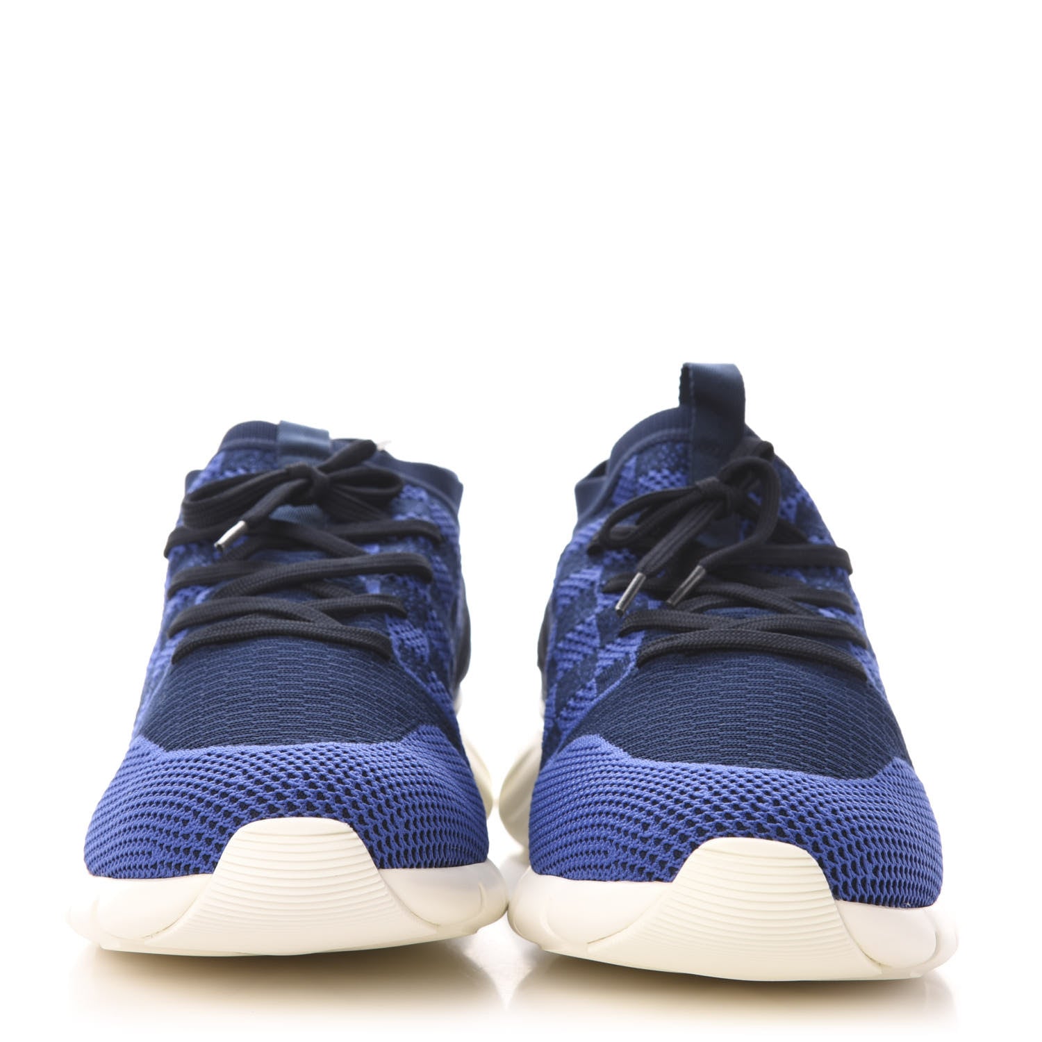 Louis Vuitton Knit Damier Fastlane Sneakers 10 Cobalt 2 of 8