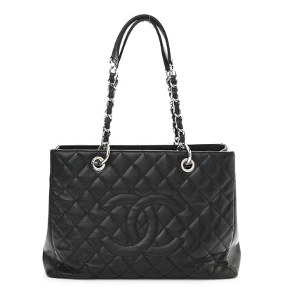 Chanel Caviar Quilted Grand Shopping Tote GST Black 1 of 12