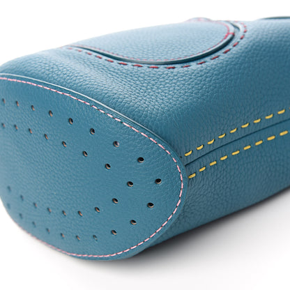 Delvaux Taurillon Mini Pin Bucket Peacock 8 of 9