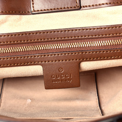 Gucci Soft GG Supreme Monogram Small Crossbody Tote Beige Cuir 7 of 11