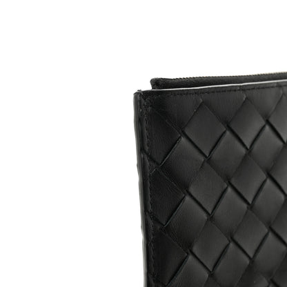 Bottega Veneta Nappa Intrecciato Flat Zip Pouch Black 9 of 9