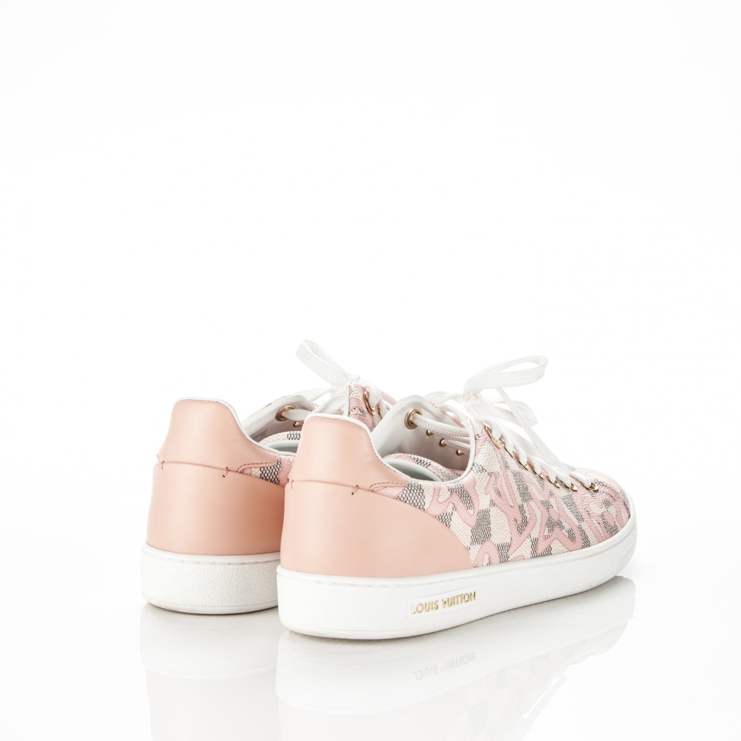Louis Vuitton Damier Azur Tahitienne Bora Bora Sneakers 39 Rose Ballerine 4 of 7