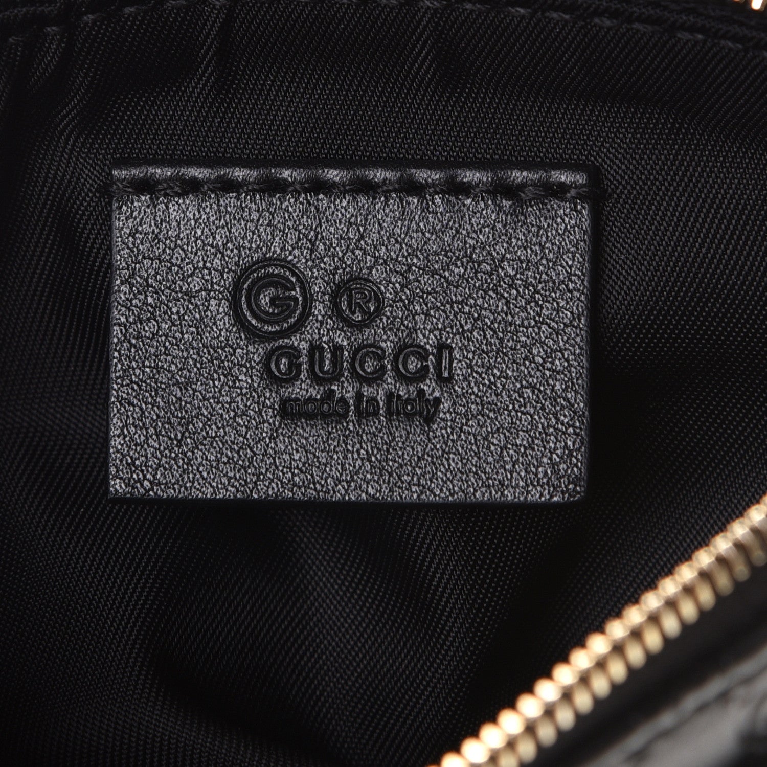 Gucci Microguccissima Key Ring Coin Case Black 6 of 9