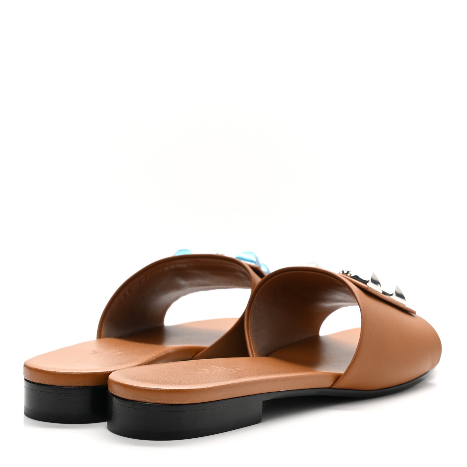 Hermes Calfskin Dune Sandals 38 Beige Dore 4 of 8