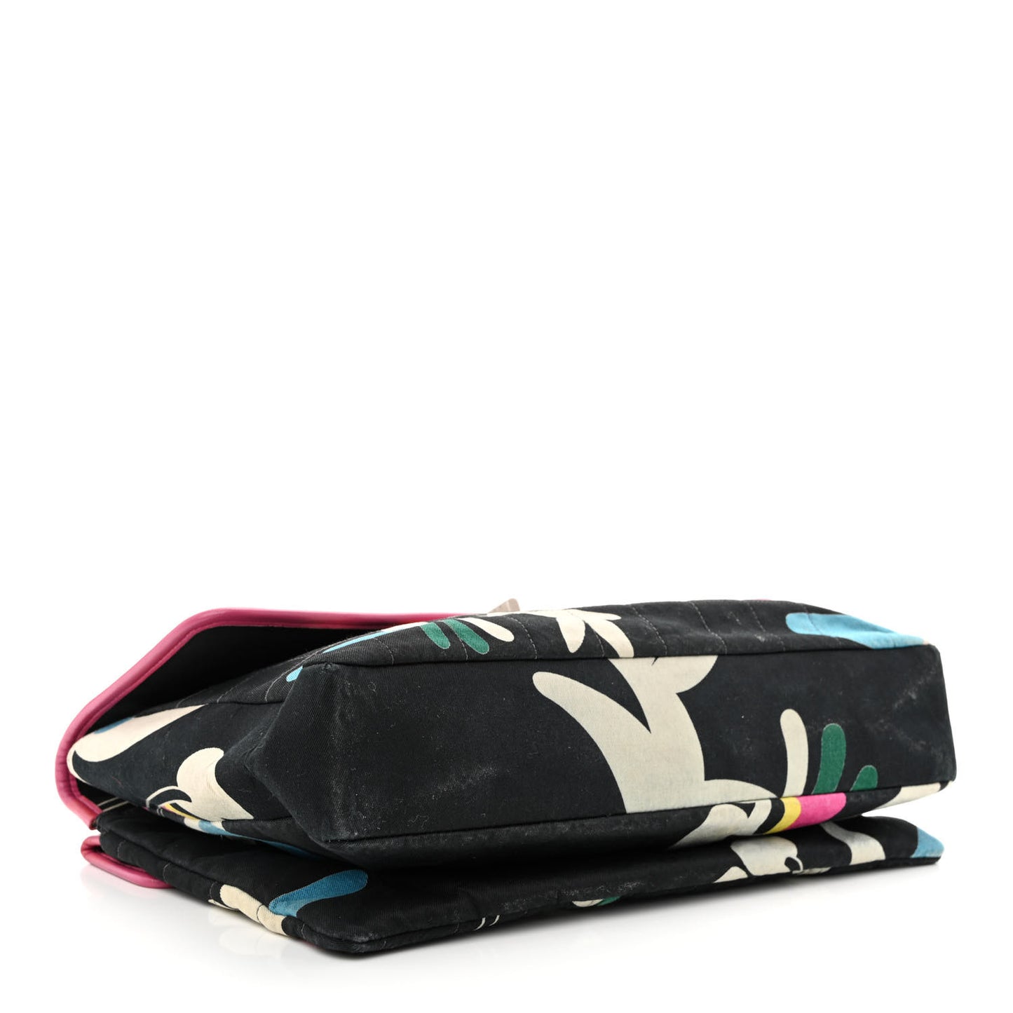 Canvas Chocolate Bar Quilted Flap Multicolor