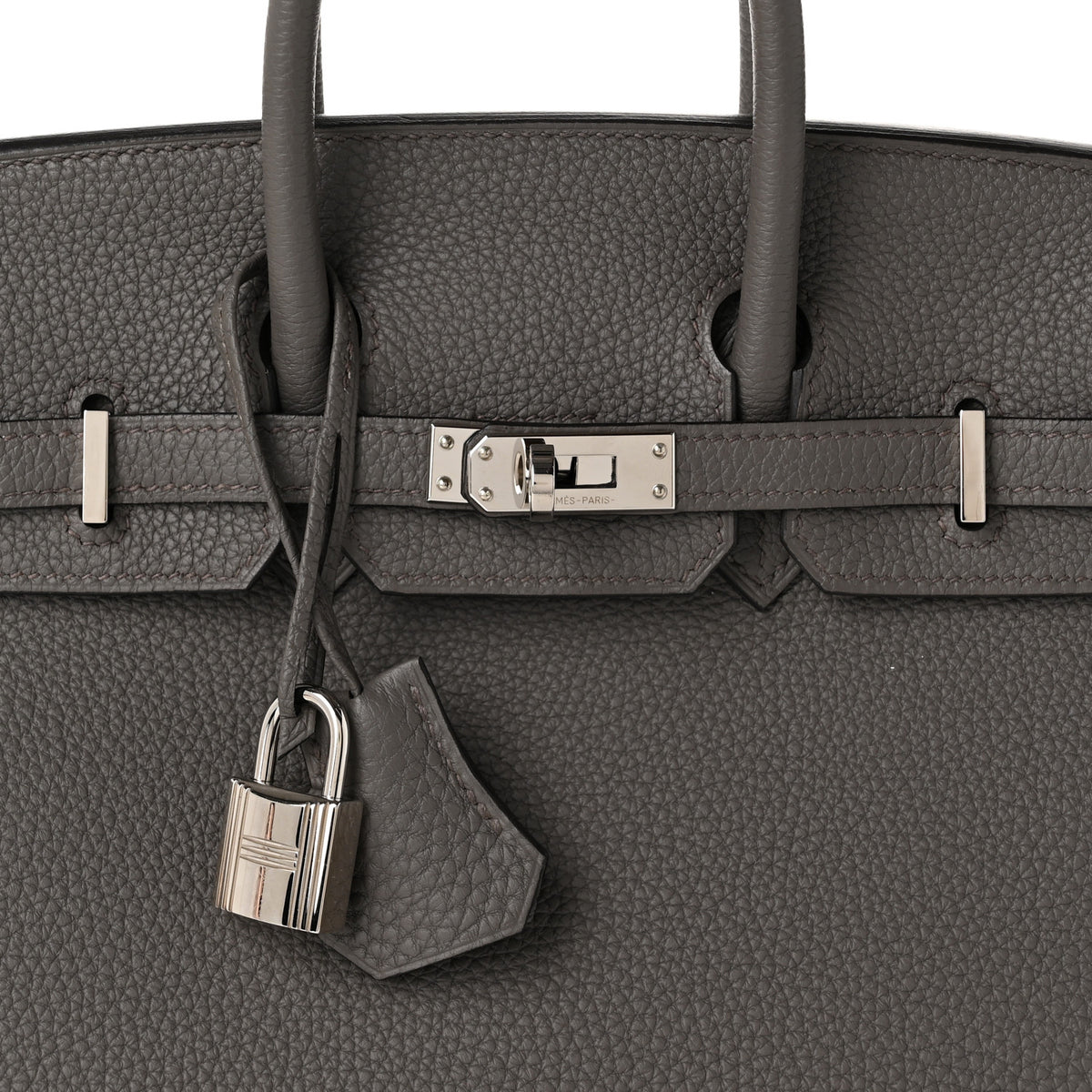 Hermes Togo Birkin 25 Etain 8 of 10