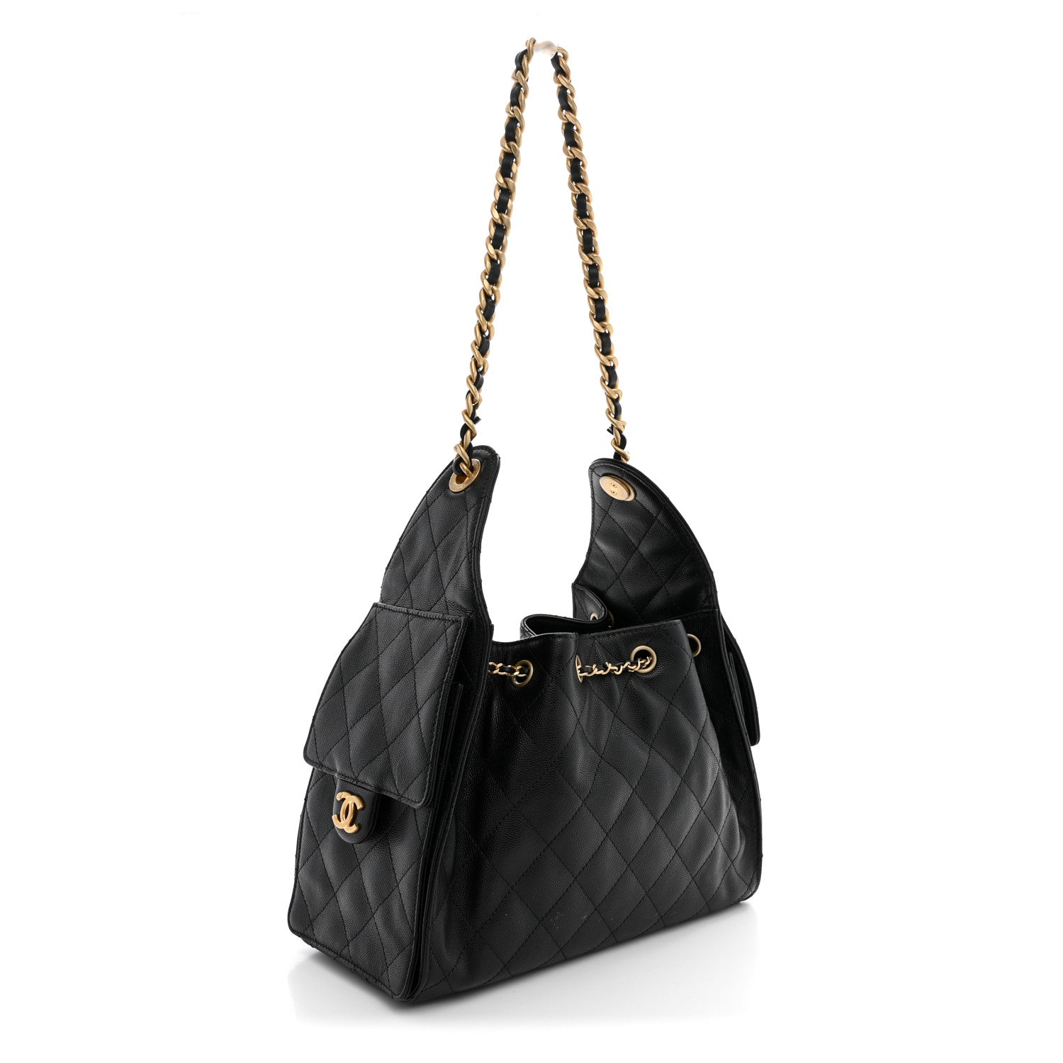Chanel Caviar Quilted Small Chanel 25 Handbag Black 2 of 9