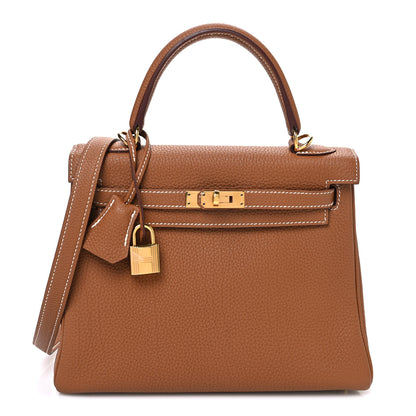 Hermes Togo Kelly Retourne 25 Gold 1 of 20