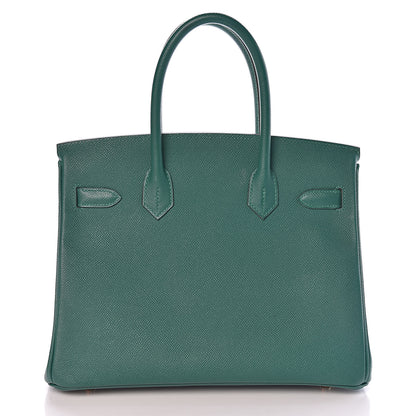 Hermes Epsom Birkin 30 Malachite 4 of 33