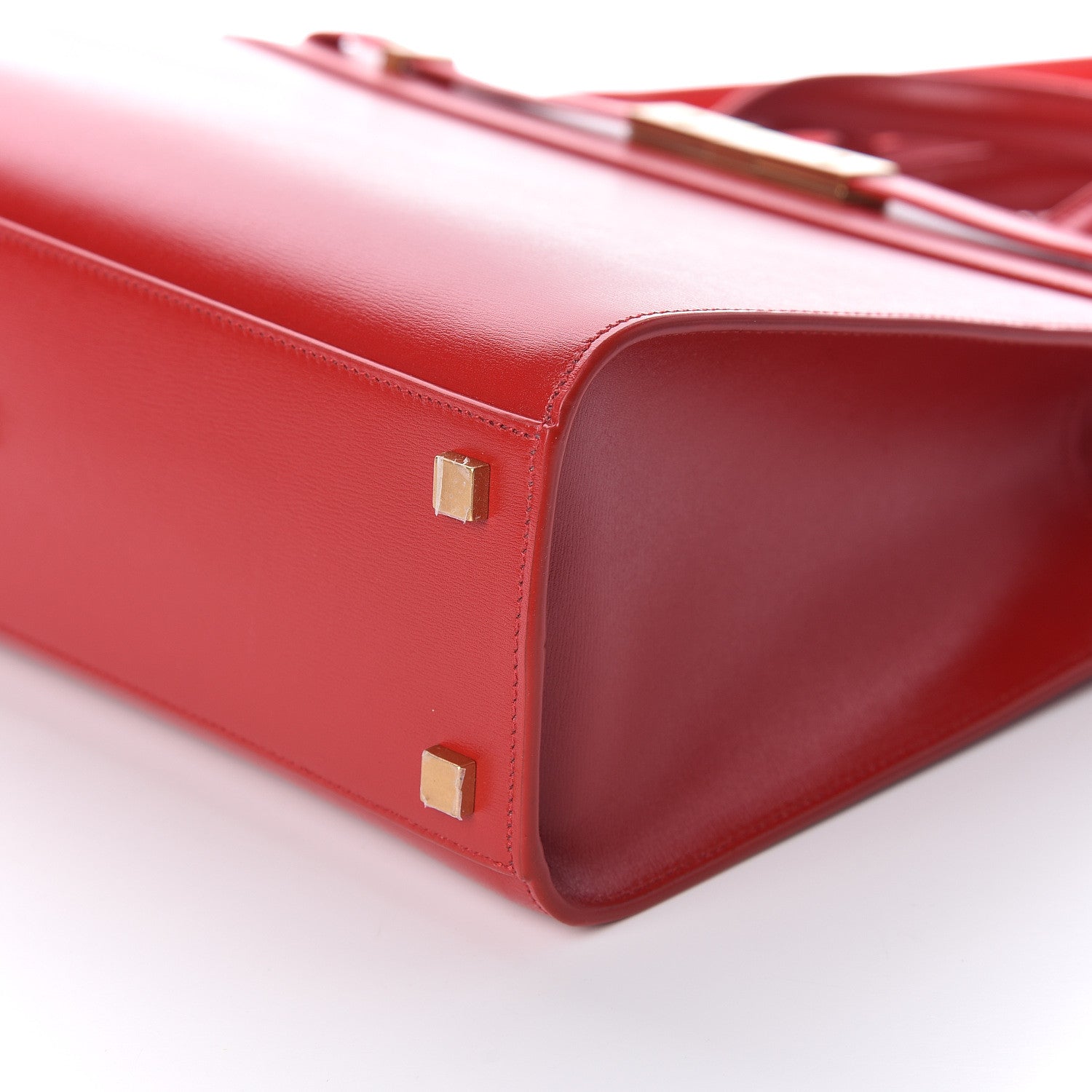 Saint Laurent Calfskin Small Manhattan Shopper Tote Red 6 of 9