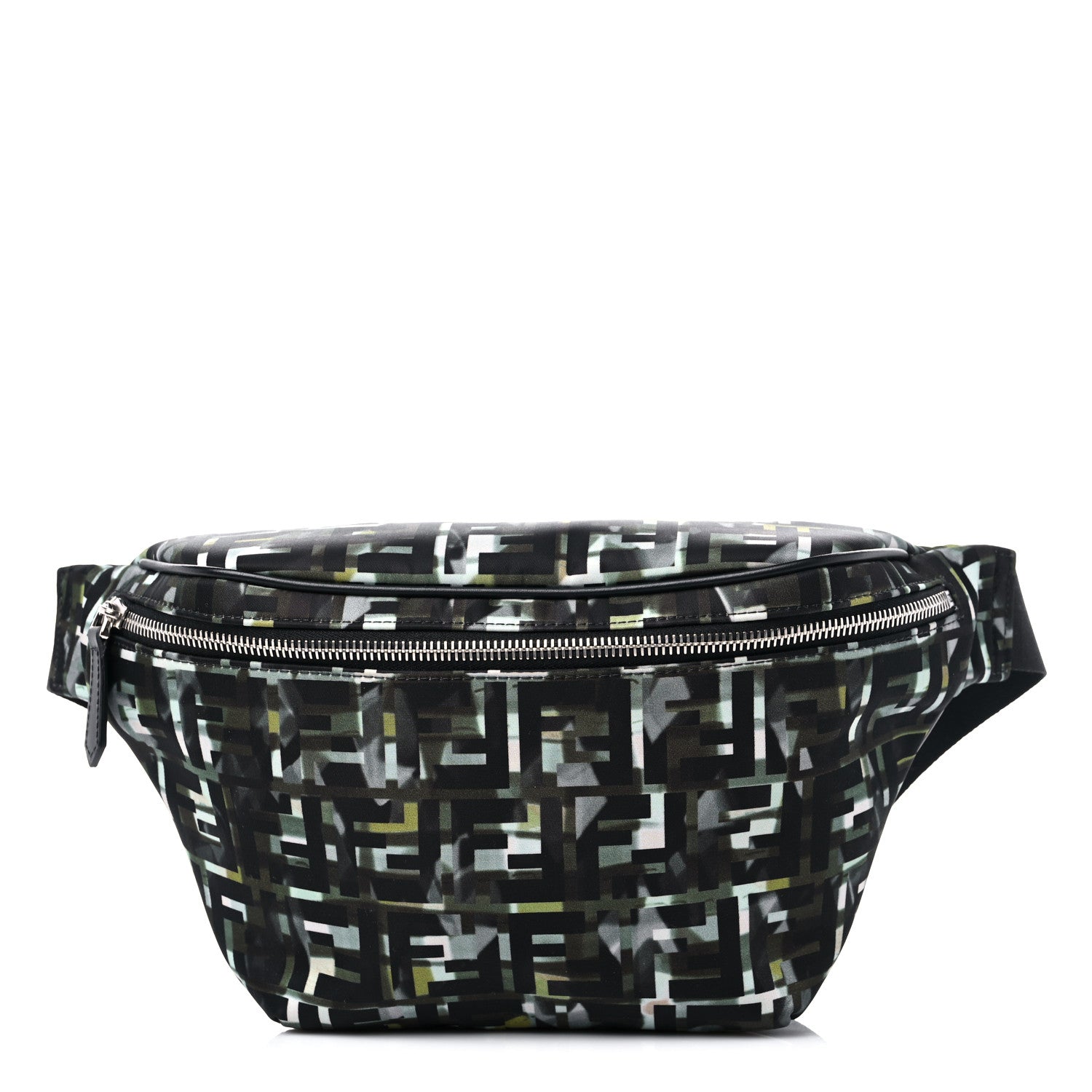 Fendi Nylon CamouFF Belt Bag Black Multicolor 1 of 8