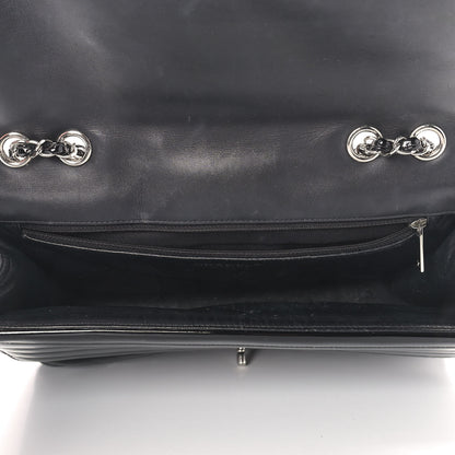 Chanel Patent Horizontal Quilted Jumbo Single Flap Black 5 of 9