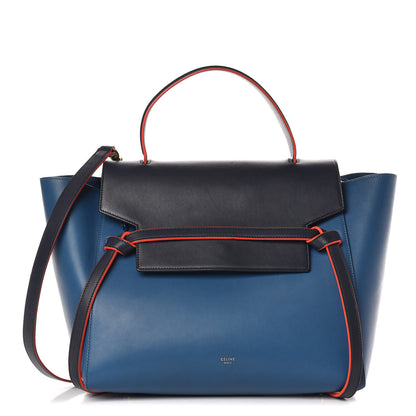 Celine Calfskin Mini Tri-Color Belt Bag Navy Blue 1 of 13