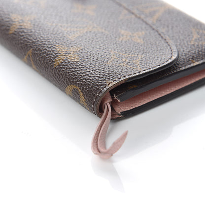 Louis Vuitton Monogram Emilie Wallet Rose Ballerine 11 of 12
