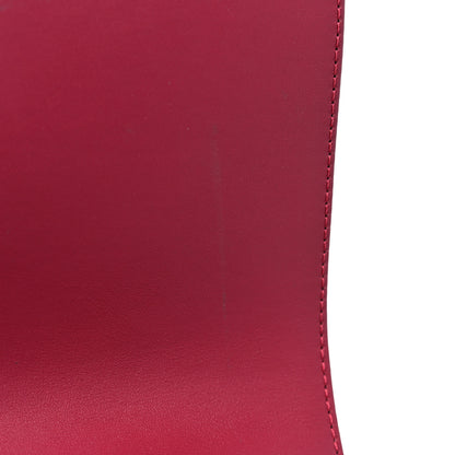 Chanel Calfskin Chevron Quilted Small Coco Handle Flap Dark Fuchsia 10 of 11