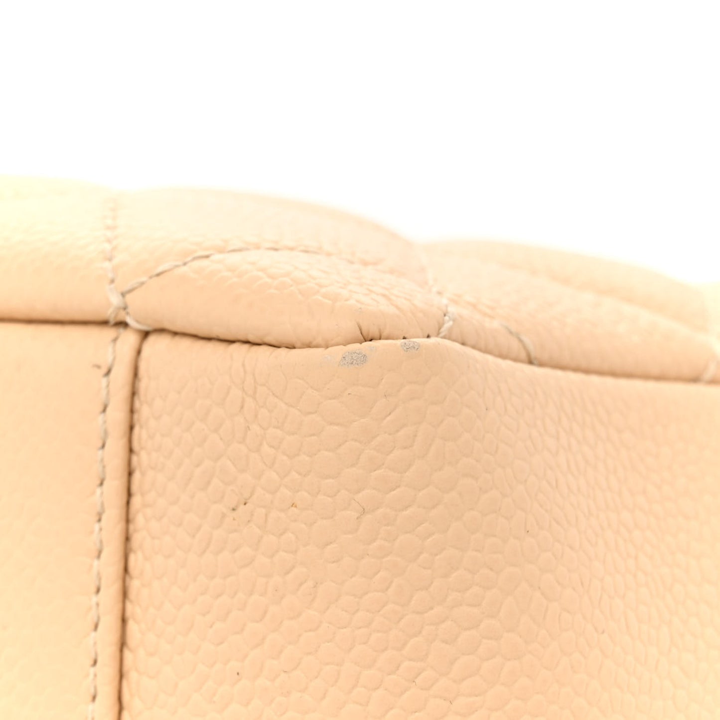 Caviar Quilted Grand Shopping Tote GST Beige Clair