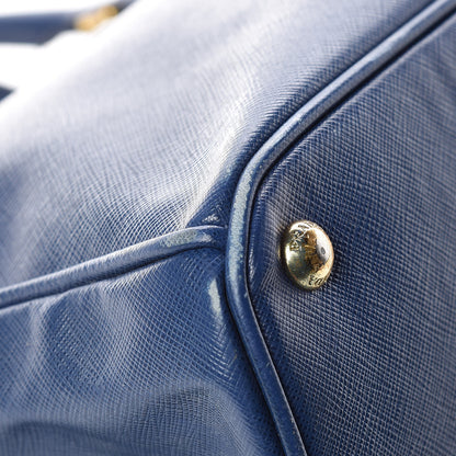 Prada Saffiano Lux Large Tote Bluette 14 of 25