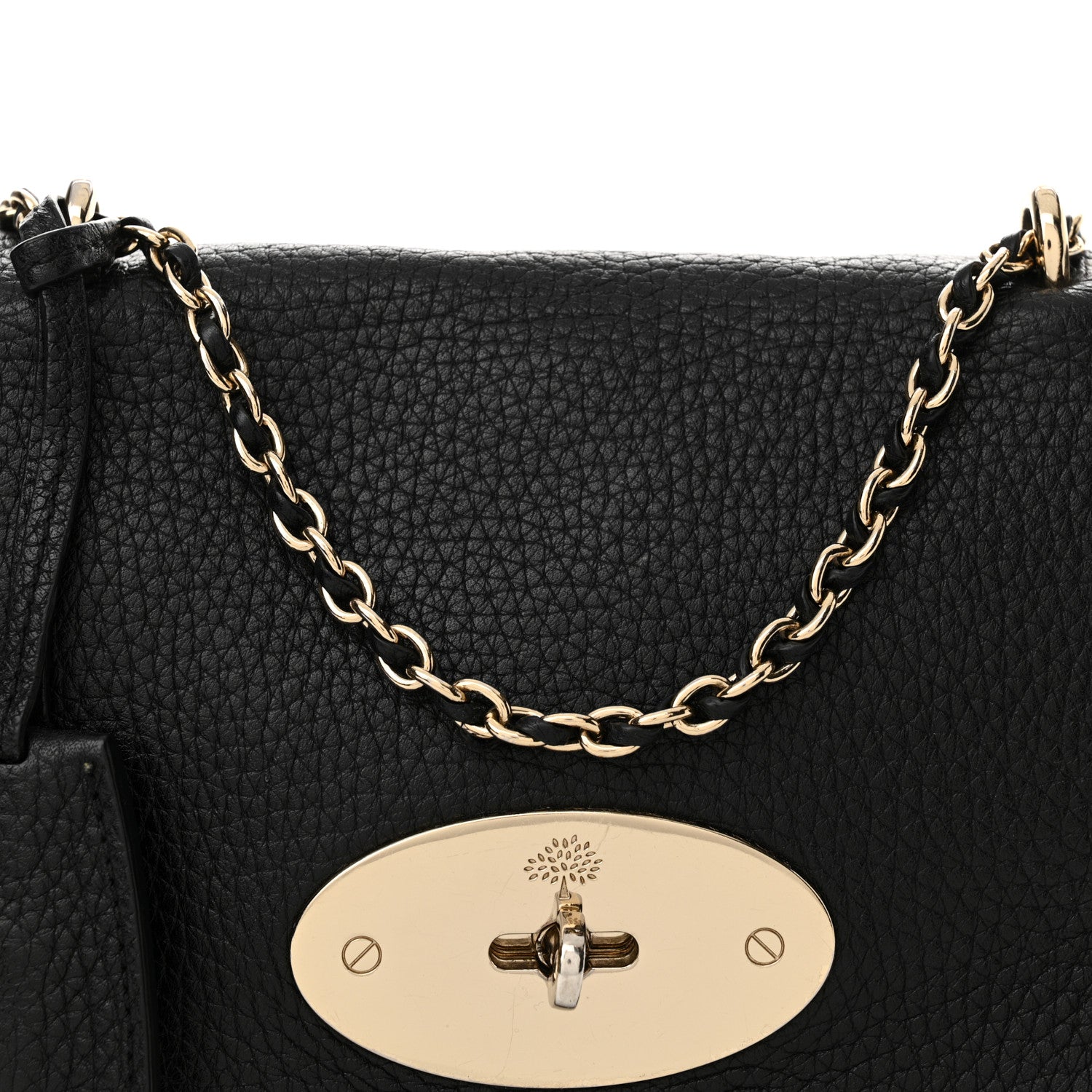 Mulberry Glossy Goatskin Small Lily Flap Black 7 of 16