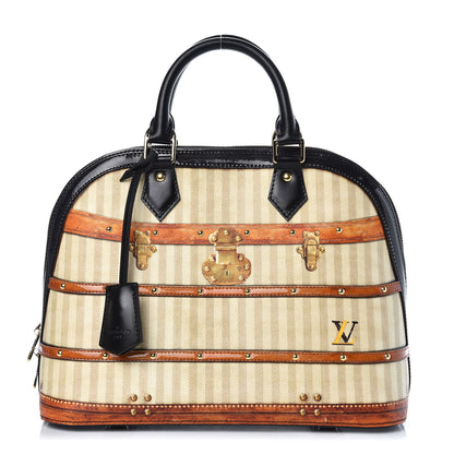 Louis Vuitton Transformed Canvas Patent Time Trunk Alma PM Beige 1 of 9