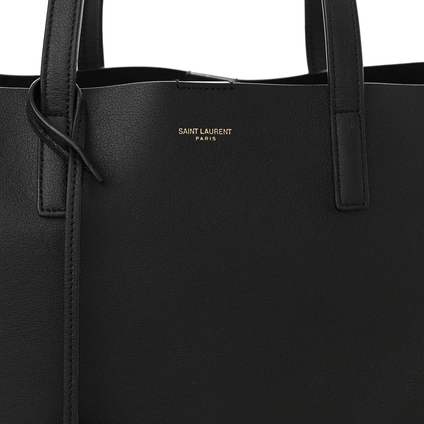 Calfskin Large Shopping Tote Black