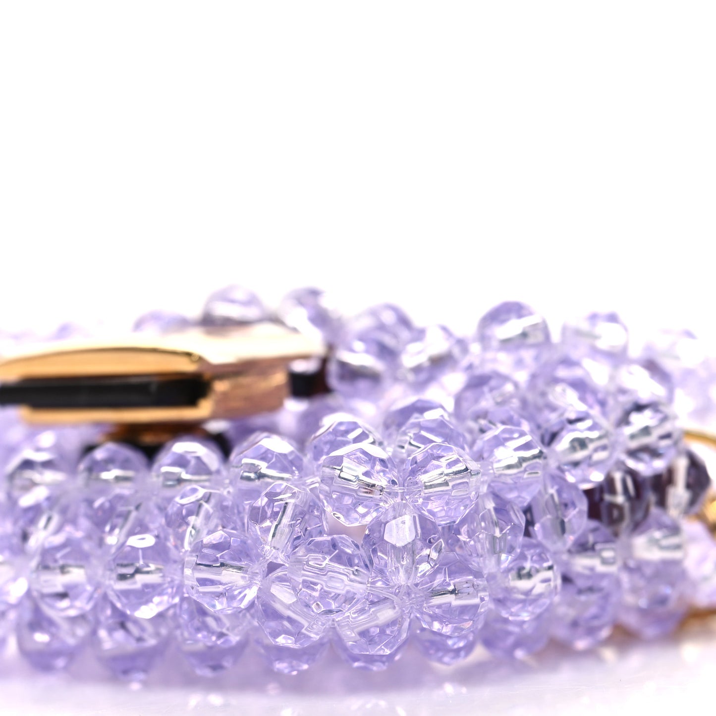 Enamel Vitello King Beaded Pico Baguette Charm Anemone