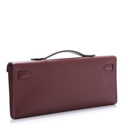 Hermes Epsom Kelly Cut Clutch Pochette Rouge H 3 of 11