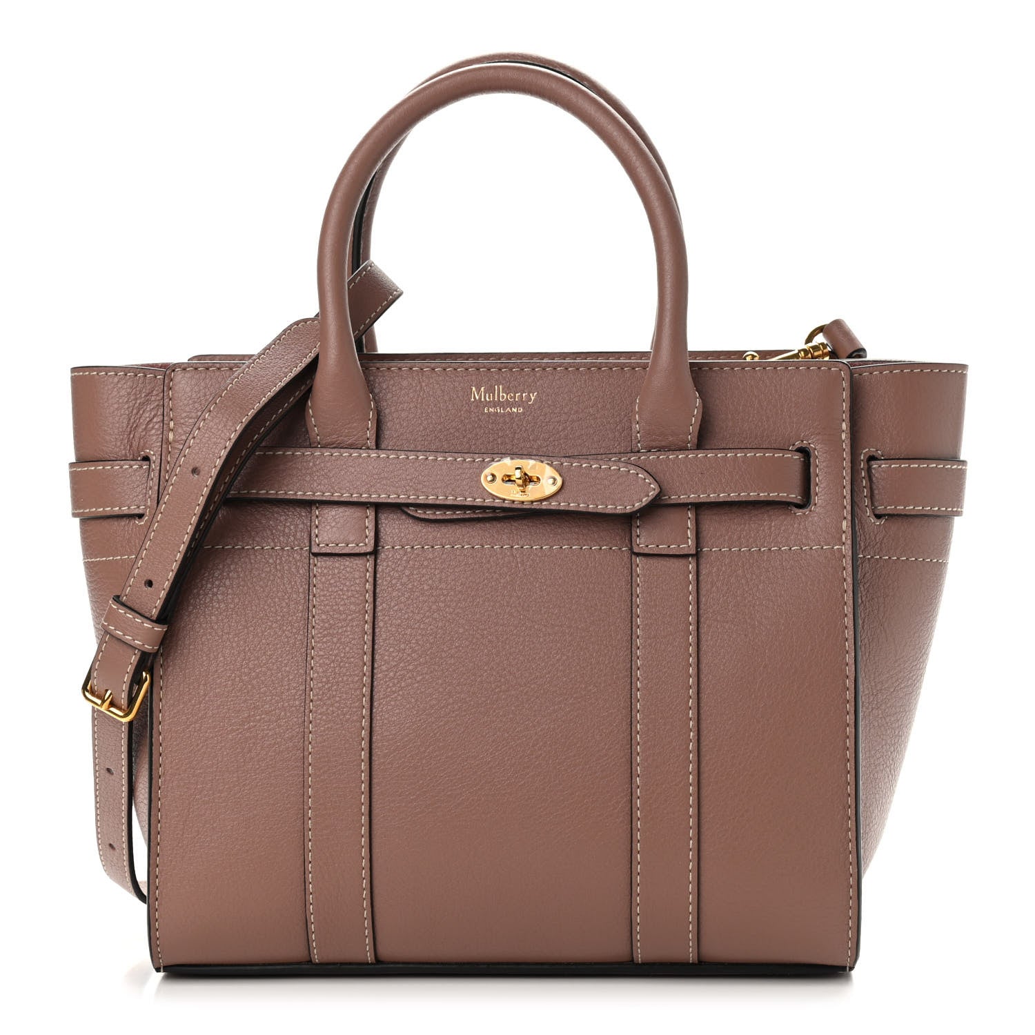Mulberry Small Classic Grain Mini Zipped Bayswater 1 of 8