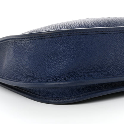 Hermes Taurillon Clemence EVELYNE III PM Bleu Encre 9 of 13