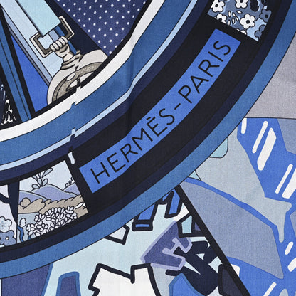 Hermes Silk Washington's Carriage Scarf 140 3 of 4
