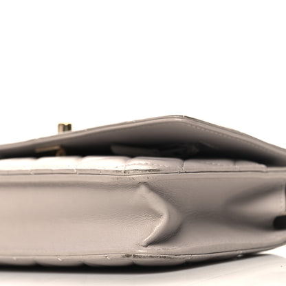 Chanel Lambskin Quilted Trendy CC Wallet On Chain WOC Grey 11 of 13
