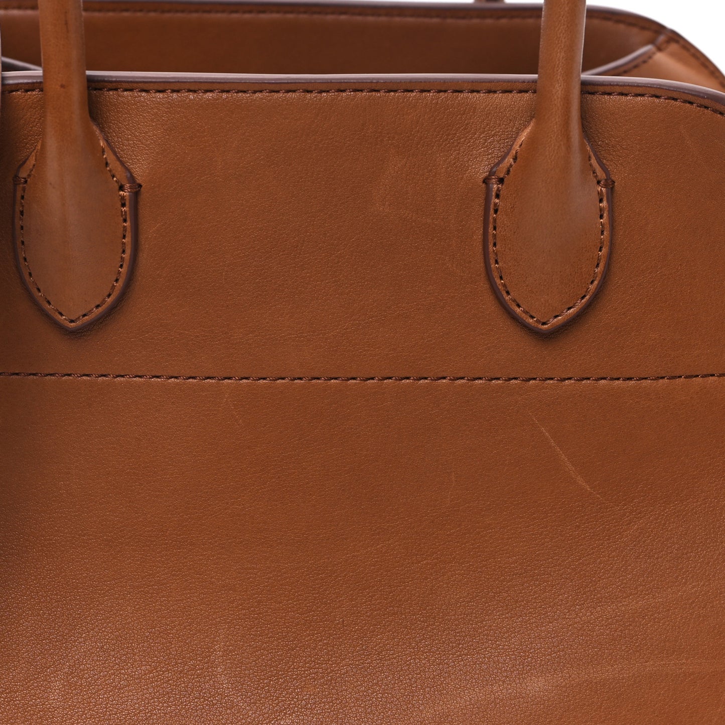 Polished Saddle Calfskin Soft Margaux 10 Bag Cuir