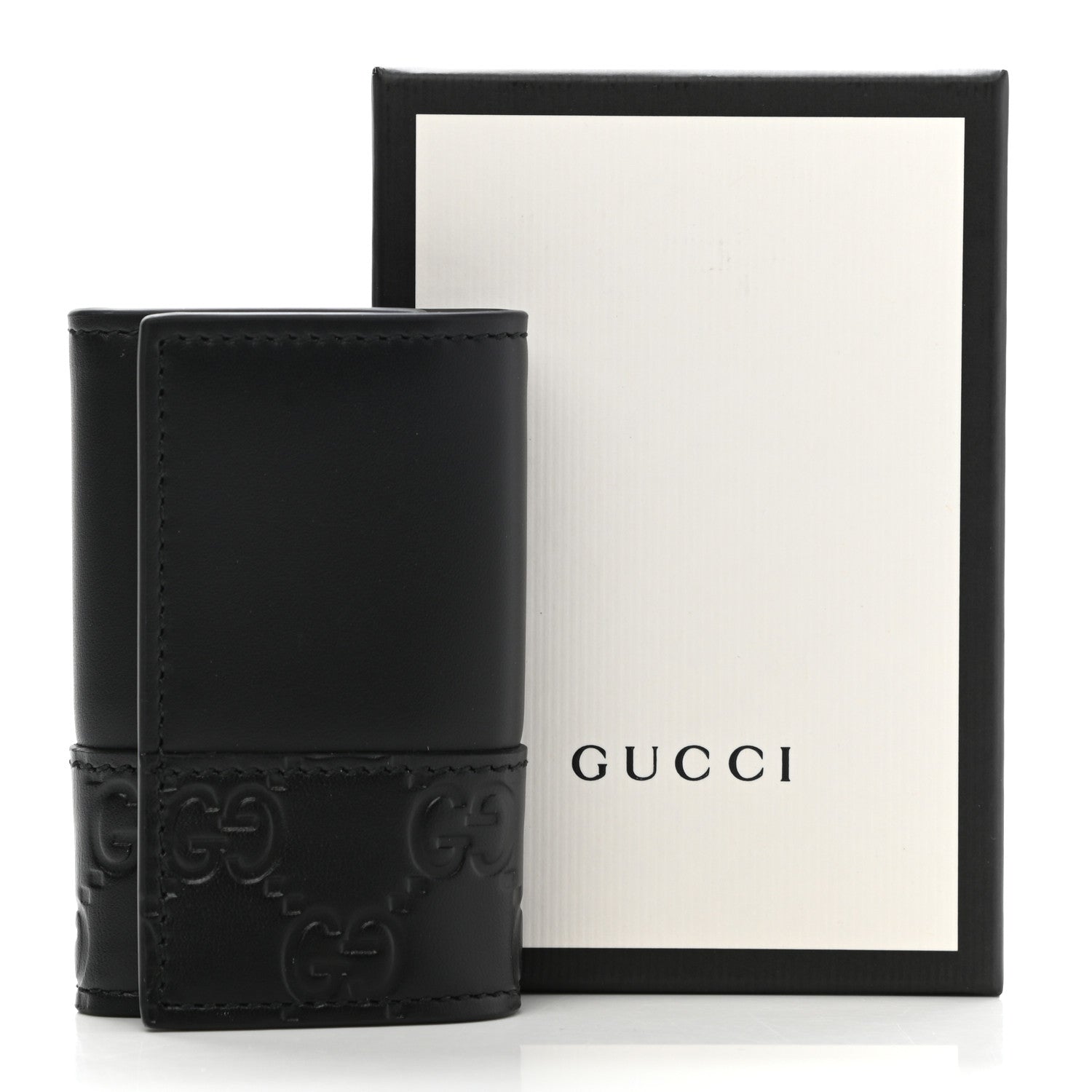 Gucci Guccissima 6 Key Holder Case Black 7 of 7