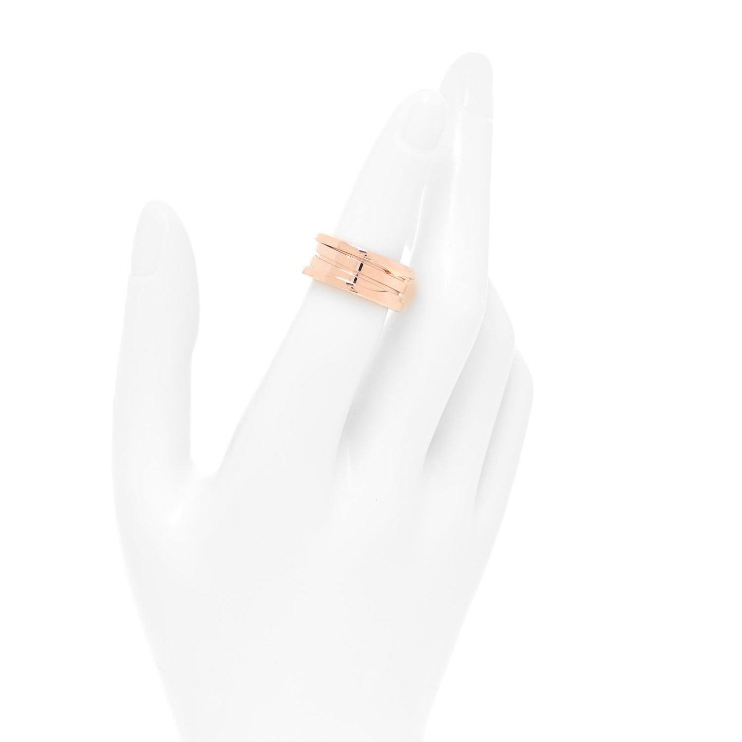 18K Rose Gold B.Zero1 Three-Band Ring 51 5.75