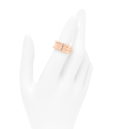 Bulgari 18K Rose Gold B.Zero1 Three-Band Ring 51 5.75 2 of 6
