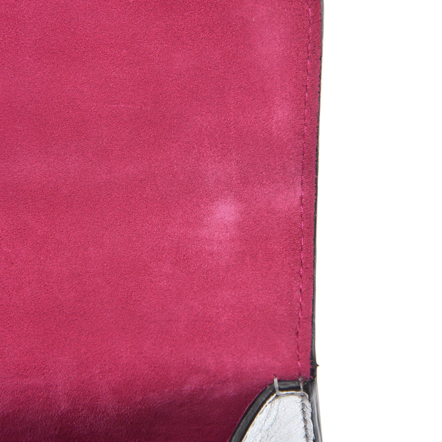 Gucci Metallic Calfskin Crystal Mini Dionysus Shoulder Bag Silver 10 of 11