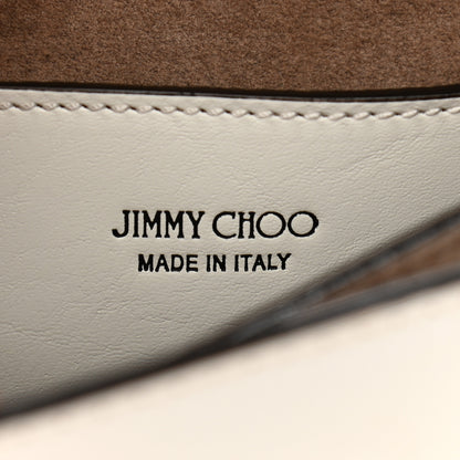 Jimmy Choo Calfskin Madeline Shoulder Bag White 7 of 9