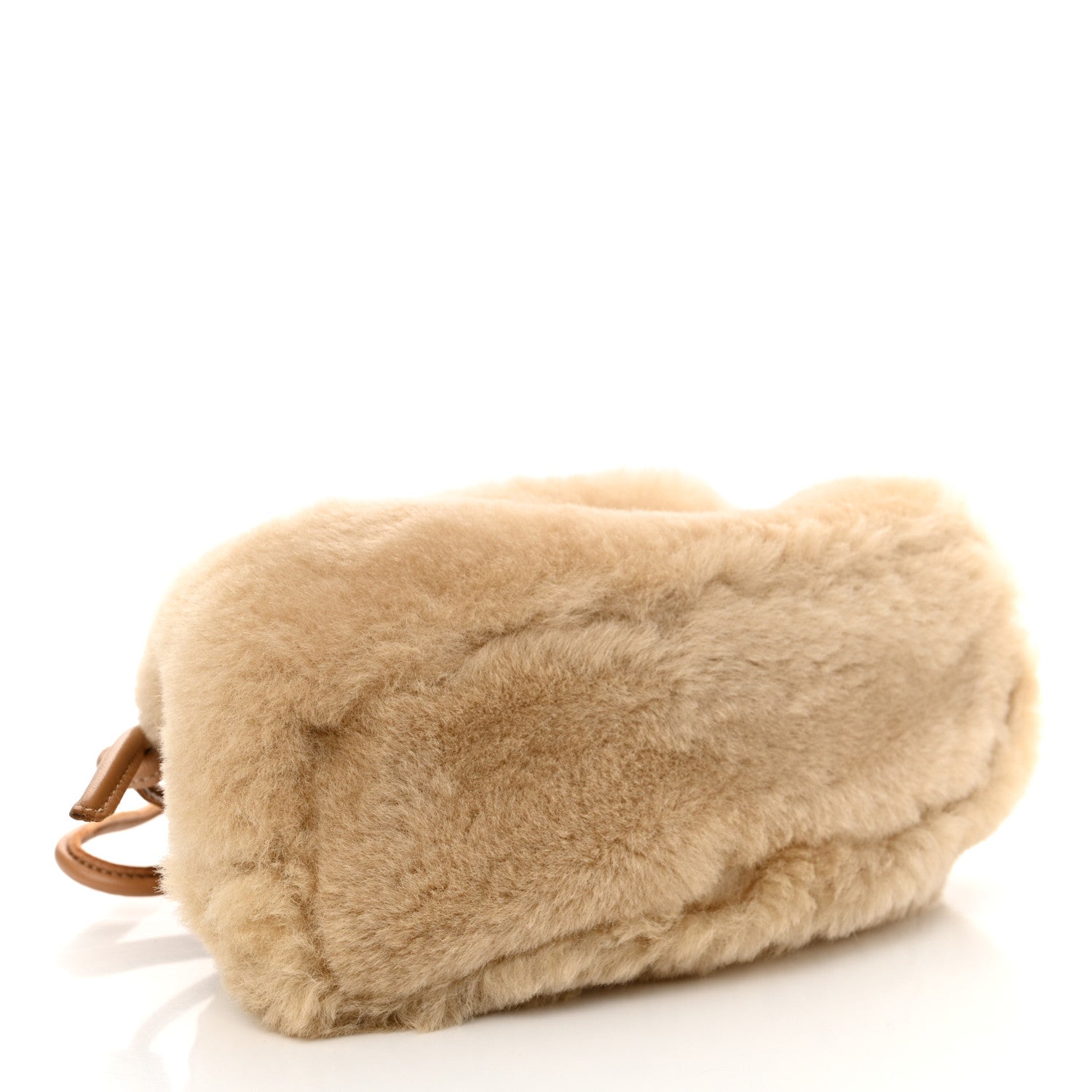 Mansur Gavriel Shearling Mini Cloud Clutch Natural 4 of 10