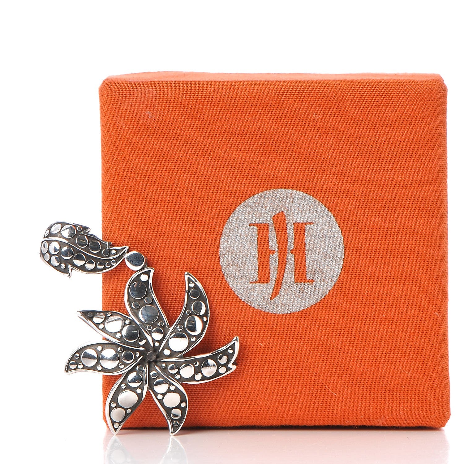 John Hardy Sterling Silver Ayu Dot Jasmine Flower Pendant 6 of 6
