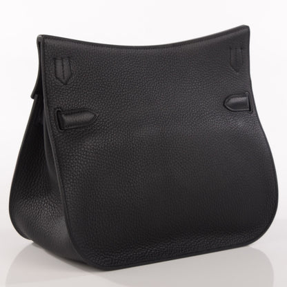 Hermes Taurillon Clemence Jypsiere 28 Black 3 of 19