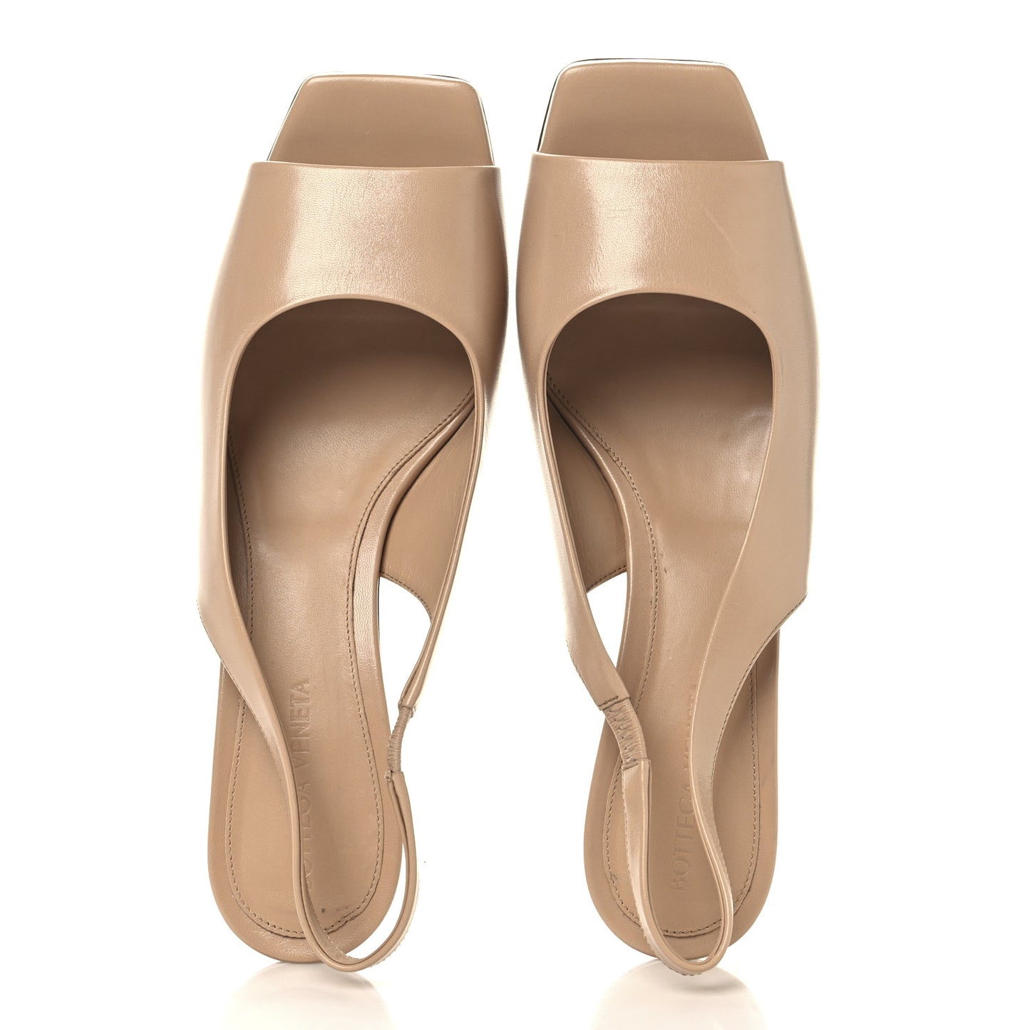 Nappa Slingback Knot Sandals 38 Cipria