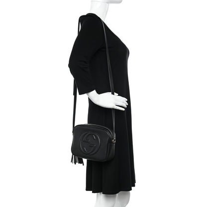 Gucci Pebbled Calfskin Small Soho Disco Bag Black 2 of 17
