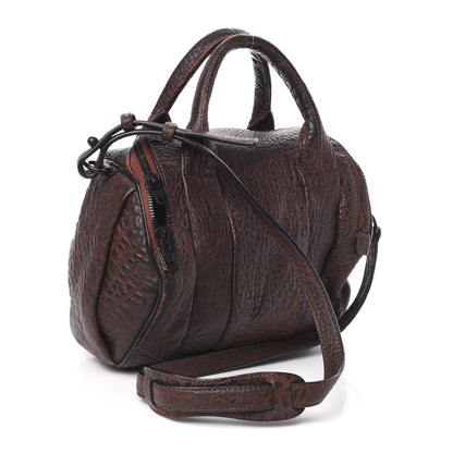 Alexander Wang Pebbled Lambskin Rockie Brown Matte Black Hardware 3 of 10