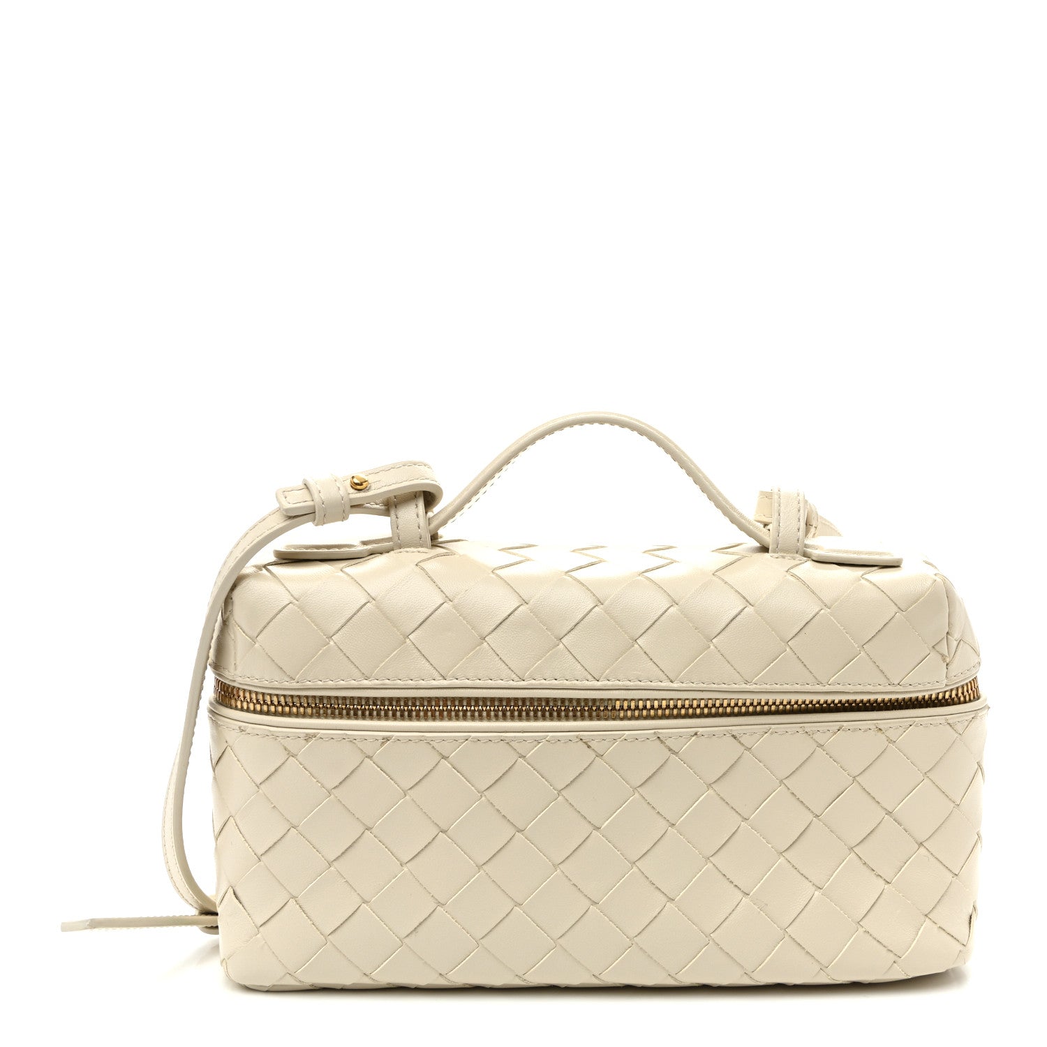 Bottega Veneta Nappa Intrecciato Bang Bang Vanity Case Sea Salt 1 of 10