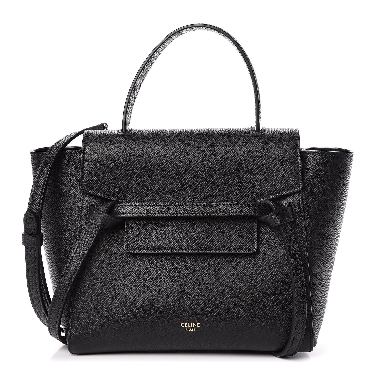 Celine Grained Calfskin Nano Belt Bag Black 1 of 11