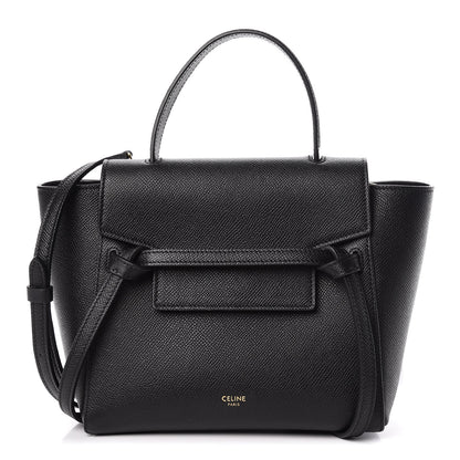 Celine Grained Calfskin Nano Belt Bag Black 1 of 11
